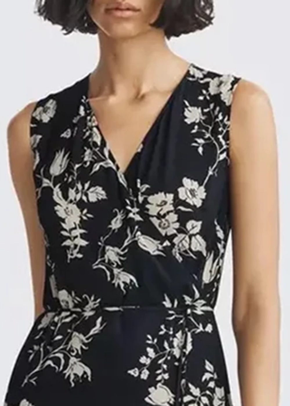 Floral Print Sleeveless Dress