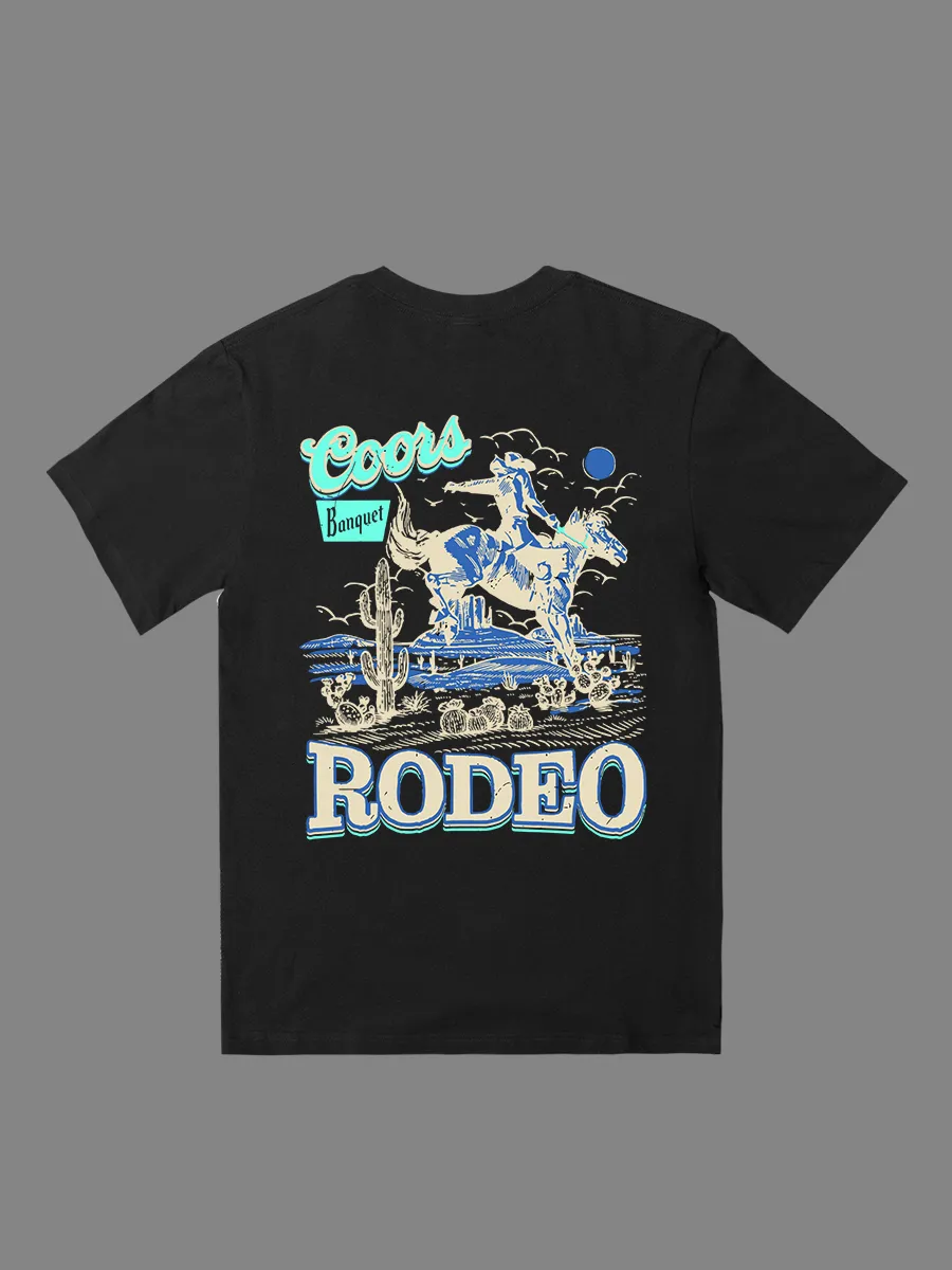 Retro 90s Coors Western Cowboy T-shirt