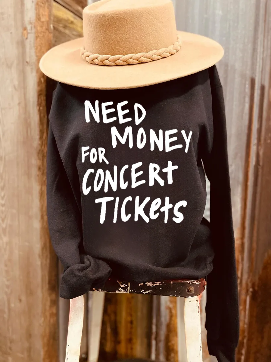 Concert tickets, sportswear