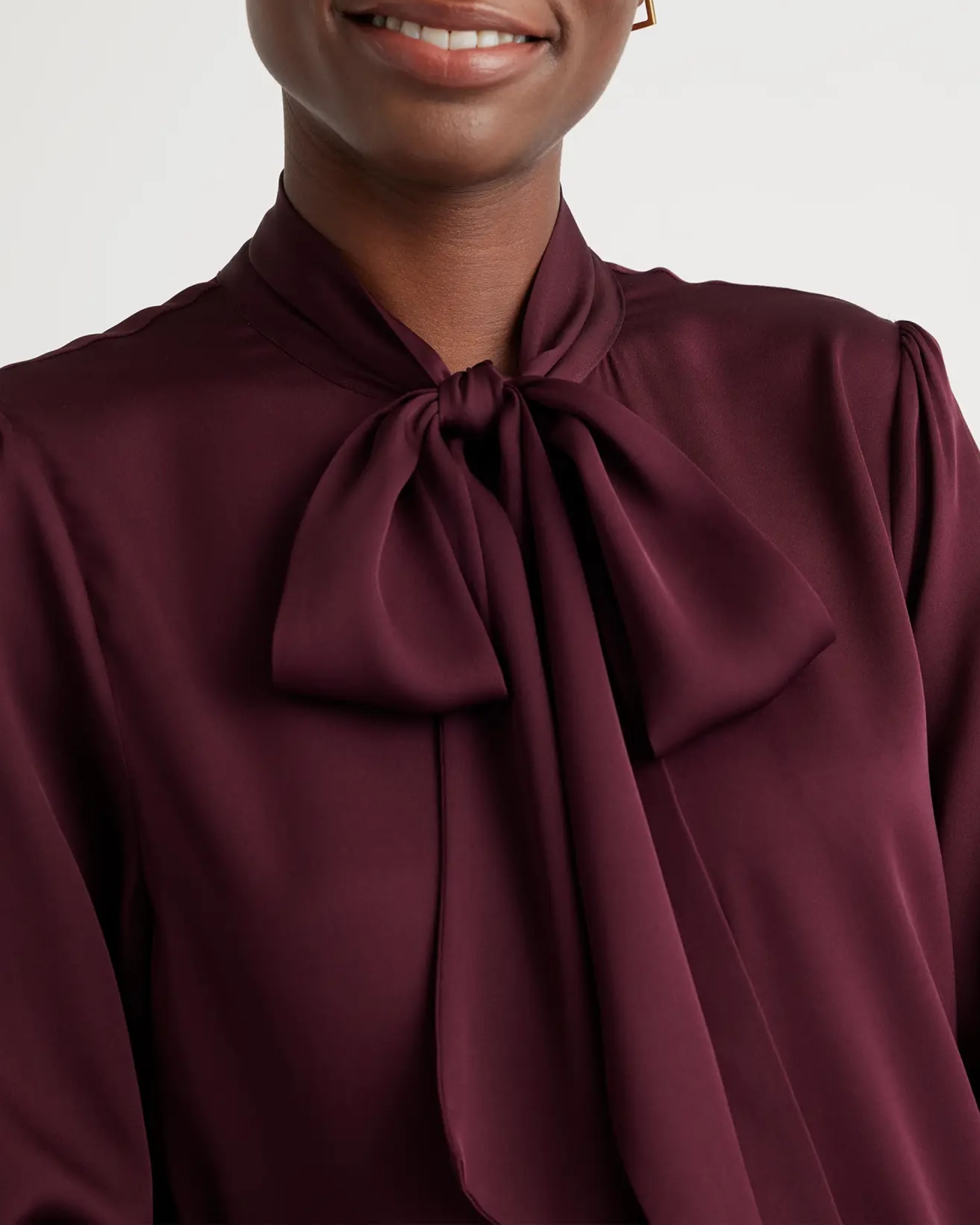 Tie Can Be Tied Into A Bow Blouse