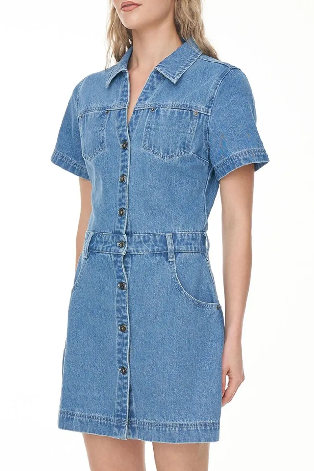 Denim Blue Rider Mini Dress