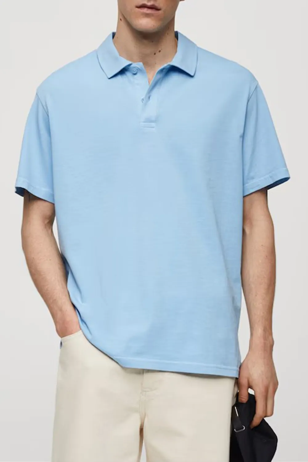 100% cotton relaxed-fit polo shirt