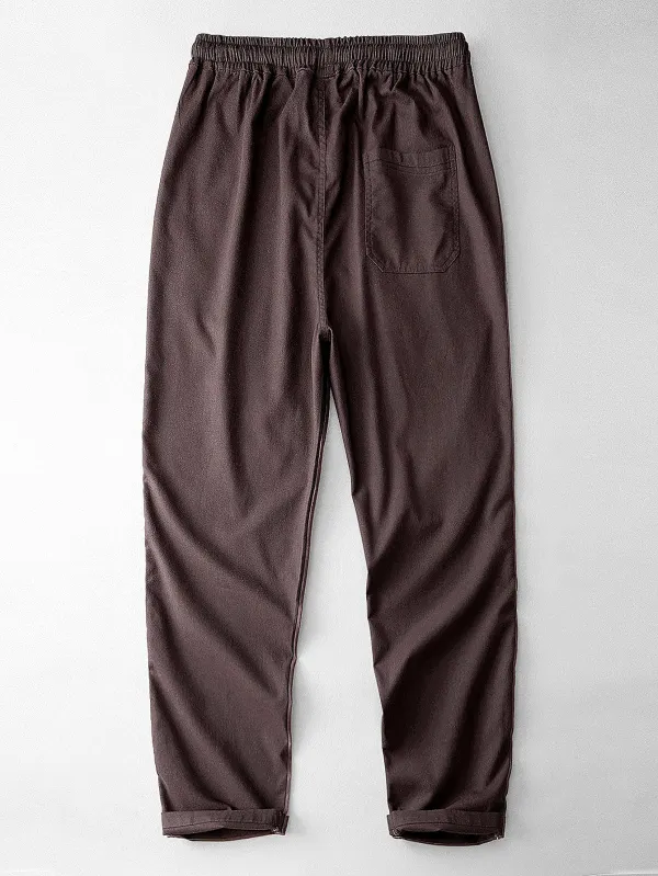 Straight Leg Linen Pants