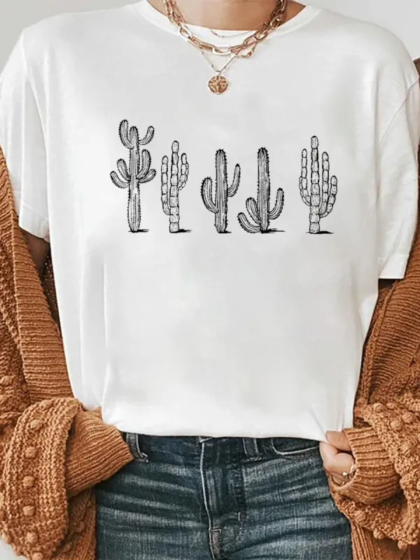 Cowboy Desert Southwest Cactus Plant Enthusiast T-shirt