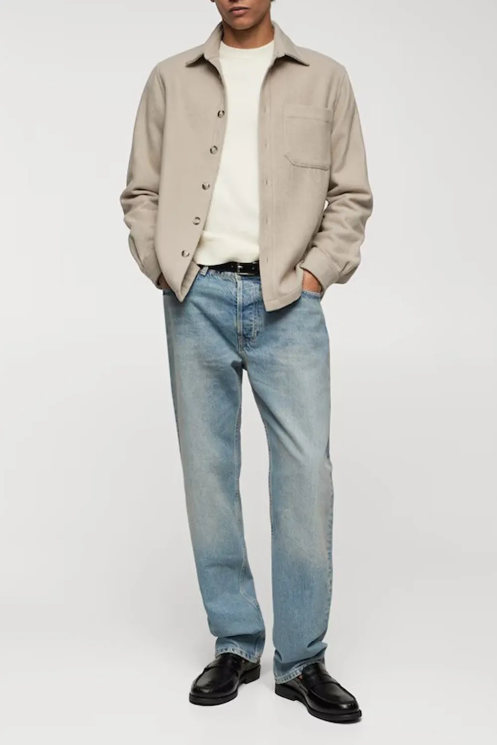 Regular-fit overshirt with pocket