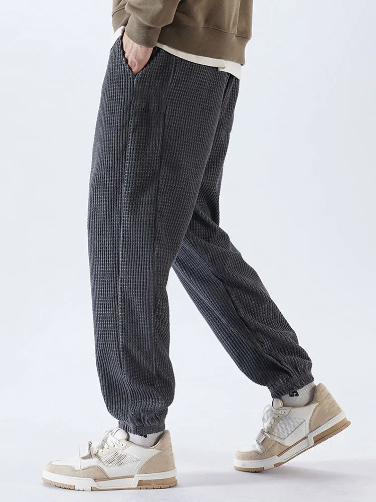 Drawstring Corduroy Pants