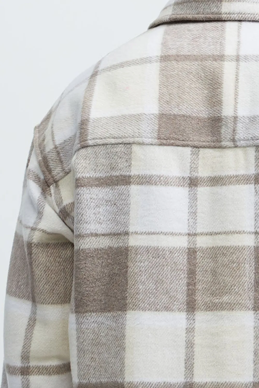 Wanted Plaid Shacket - Brown