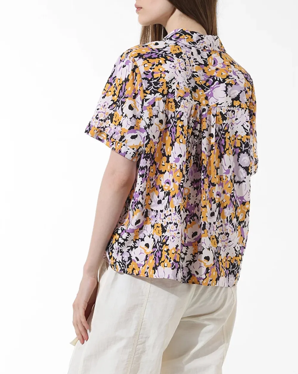 Lavender Printed Resort Shirt