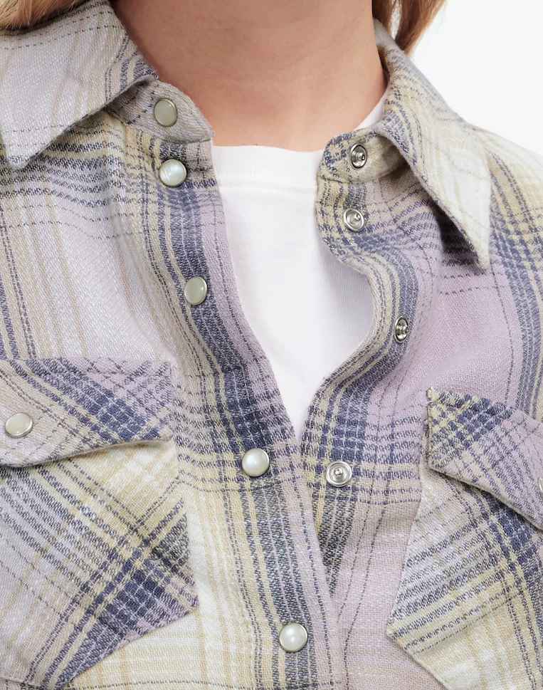 Flannel Snap-Front Shirt in Plaid