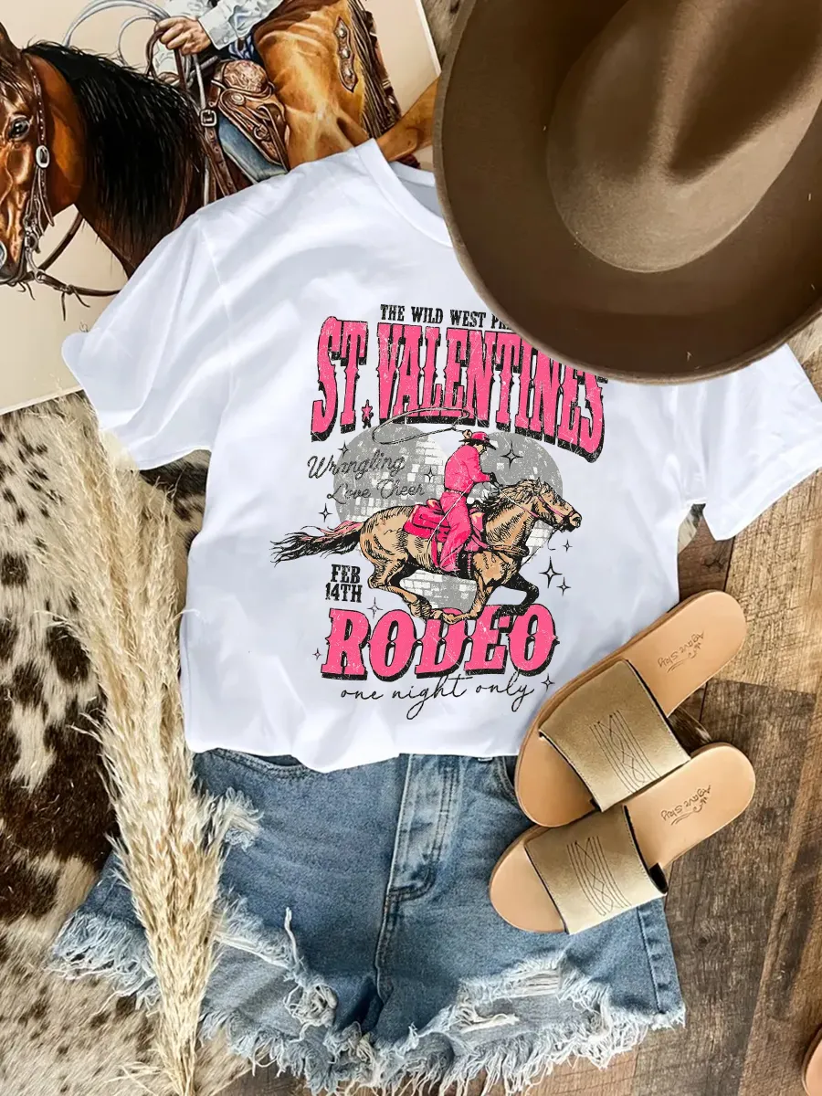 Valentine's Day Wild West Cowboy T-shirt