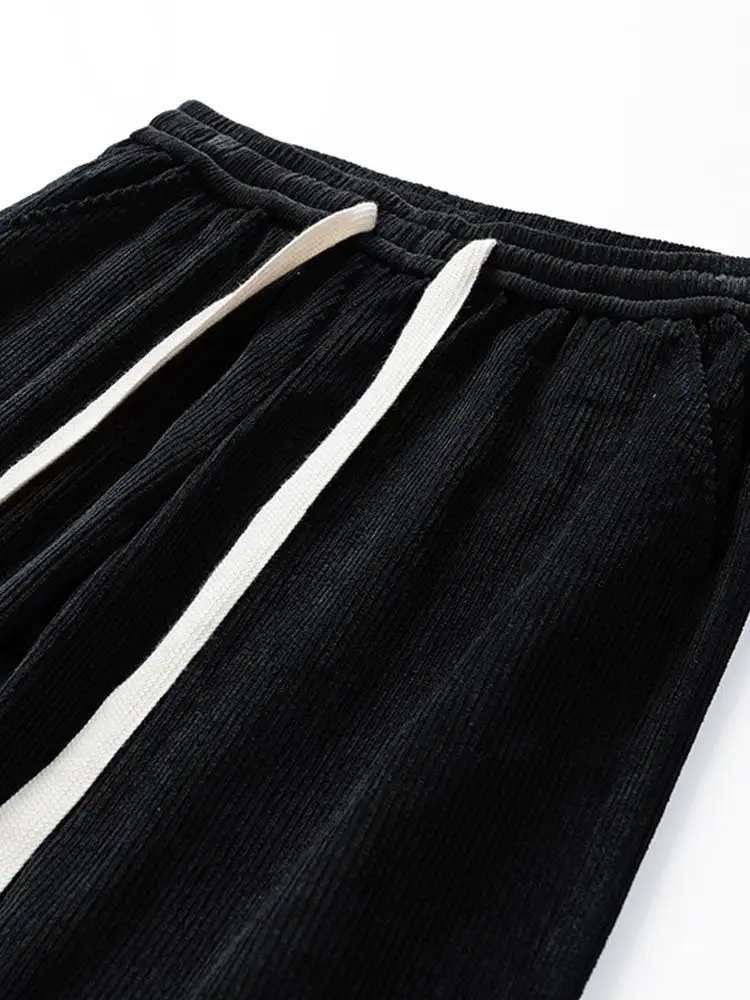 Drawstring Corduroy Joggers