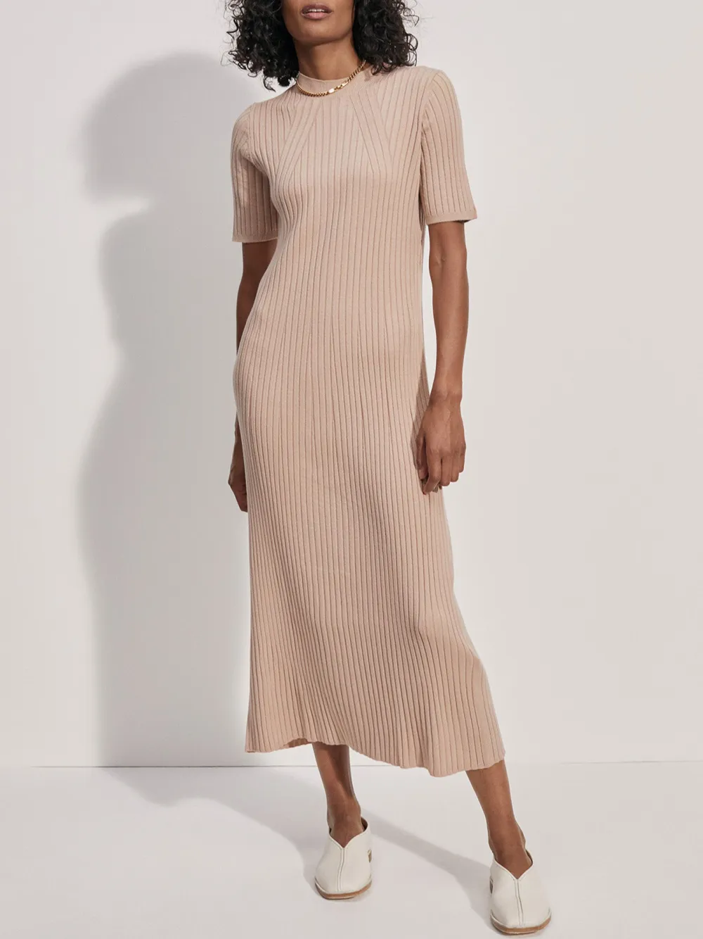 Maeve Rib Knit Midi Dress