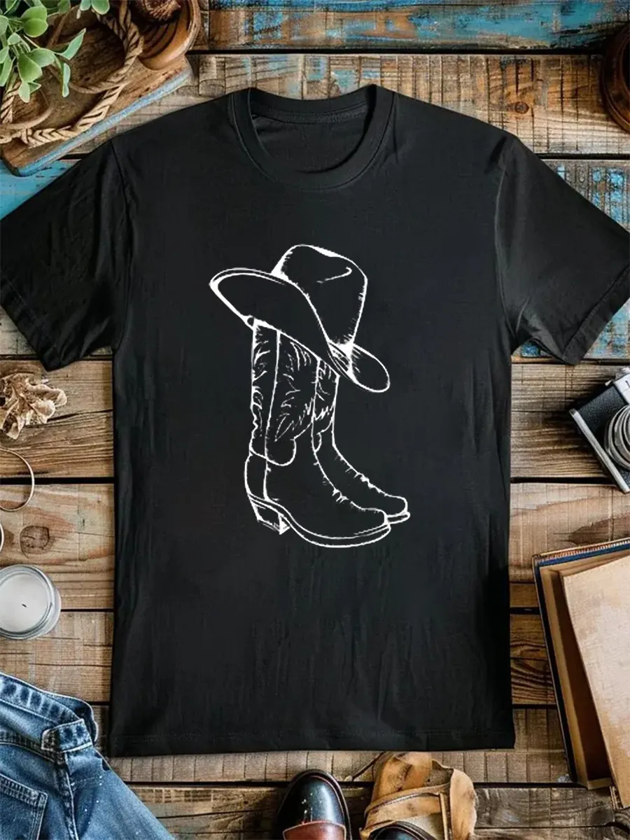 Country Vintage Cowboy Boots T-shirt