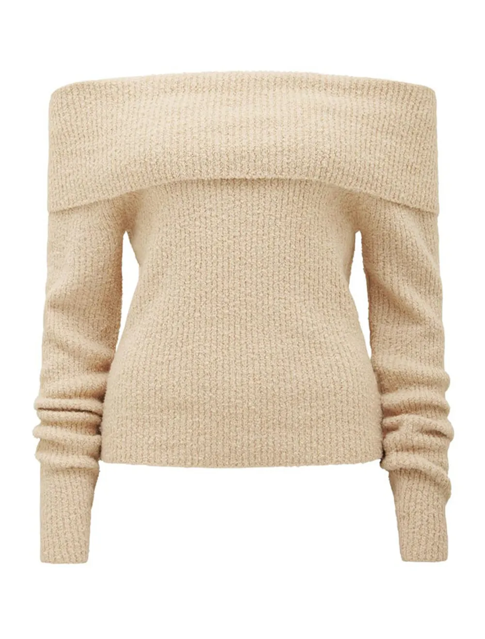 Mariah Boucle Bardot Sweater