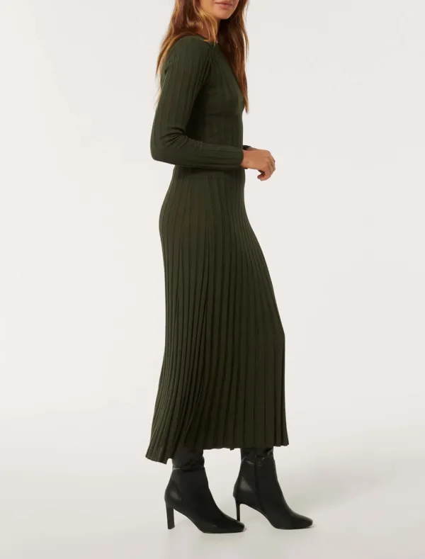 Lyla Crew-Neck Knit Dress