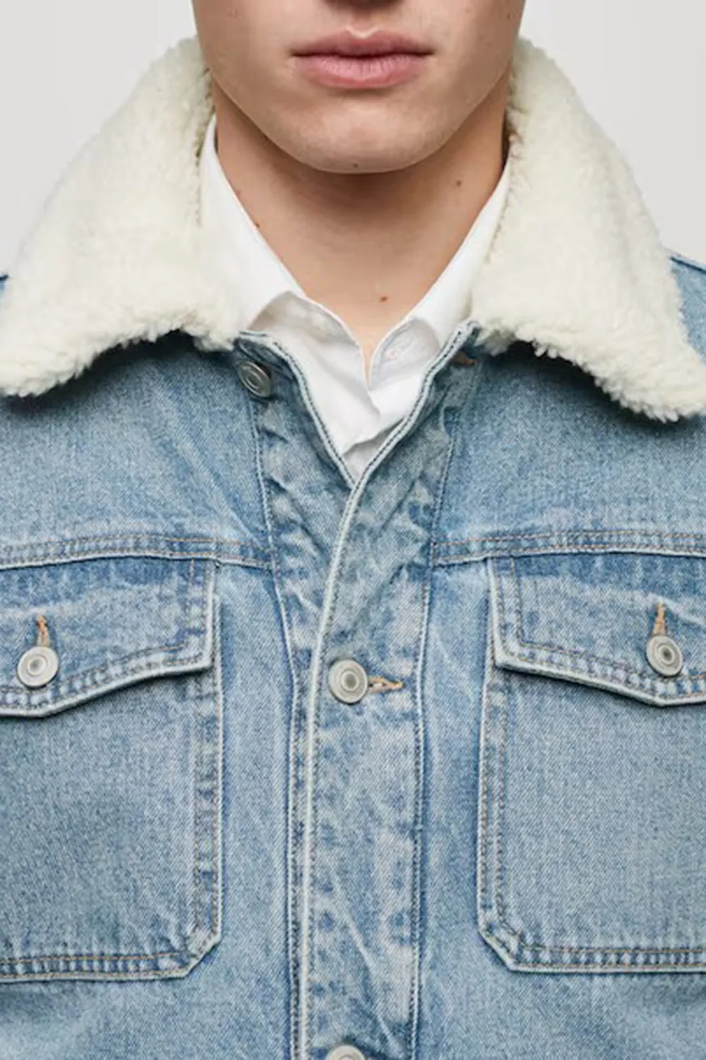 Denim Style Cotton Fabric Jacket