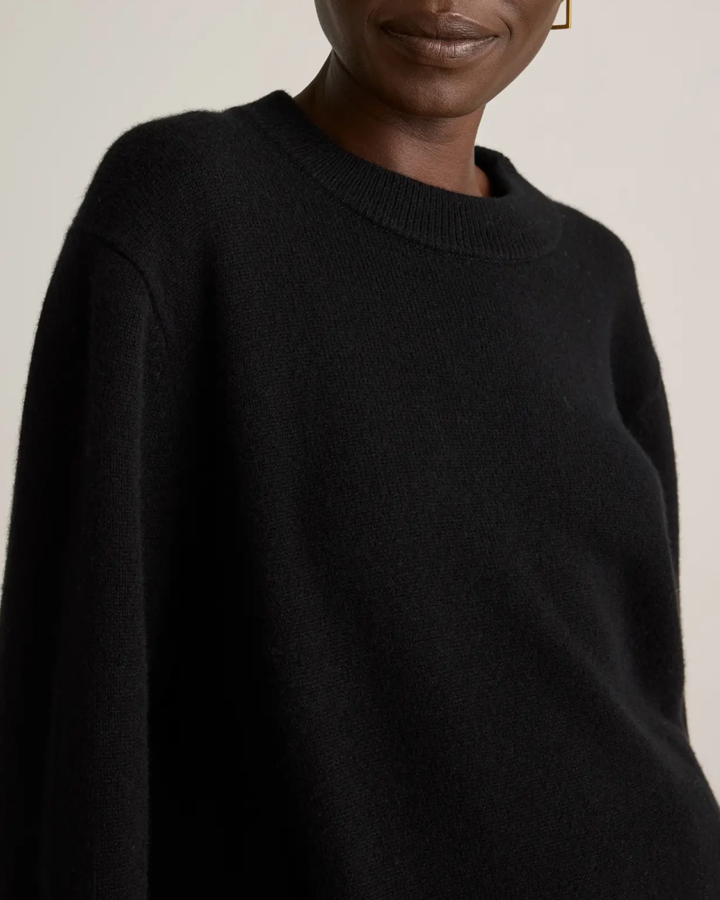 Loose Crew Neck Cashmere Oversized Sweater