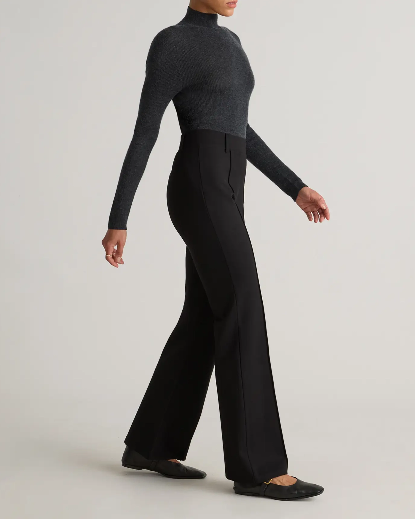 Ultra-Stretch Ponte Flare Leg Pants