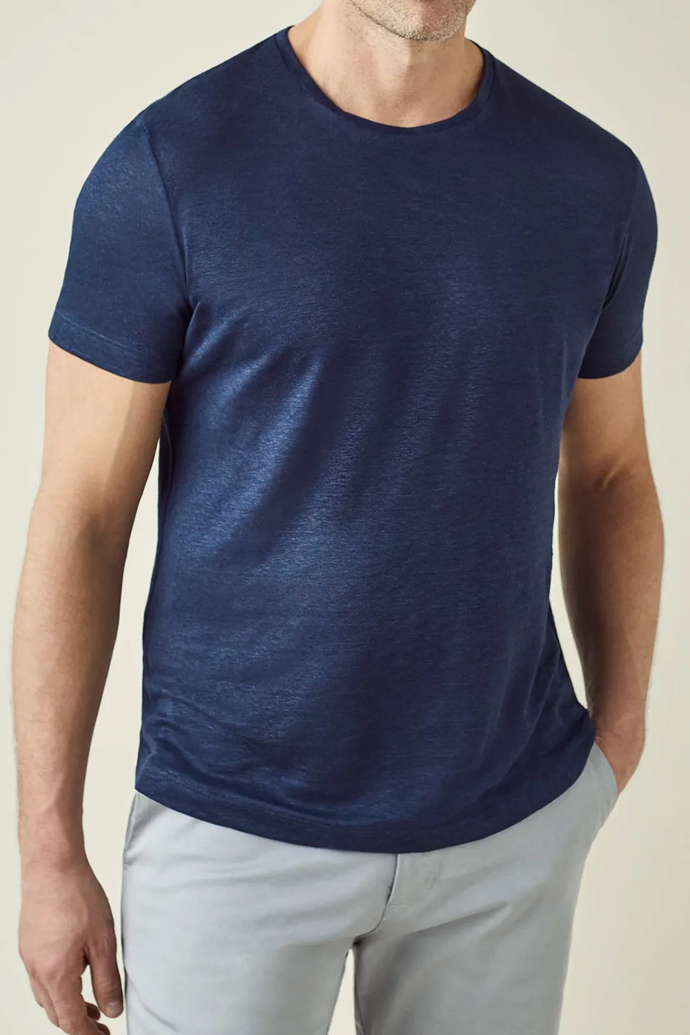 Non-Stretch Linen T-Shirt