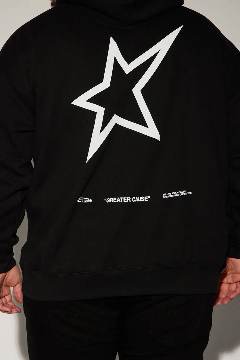 Greater Cause Hoodie - Black