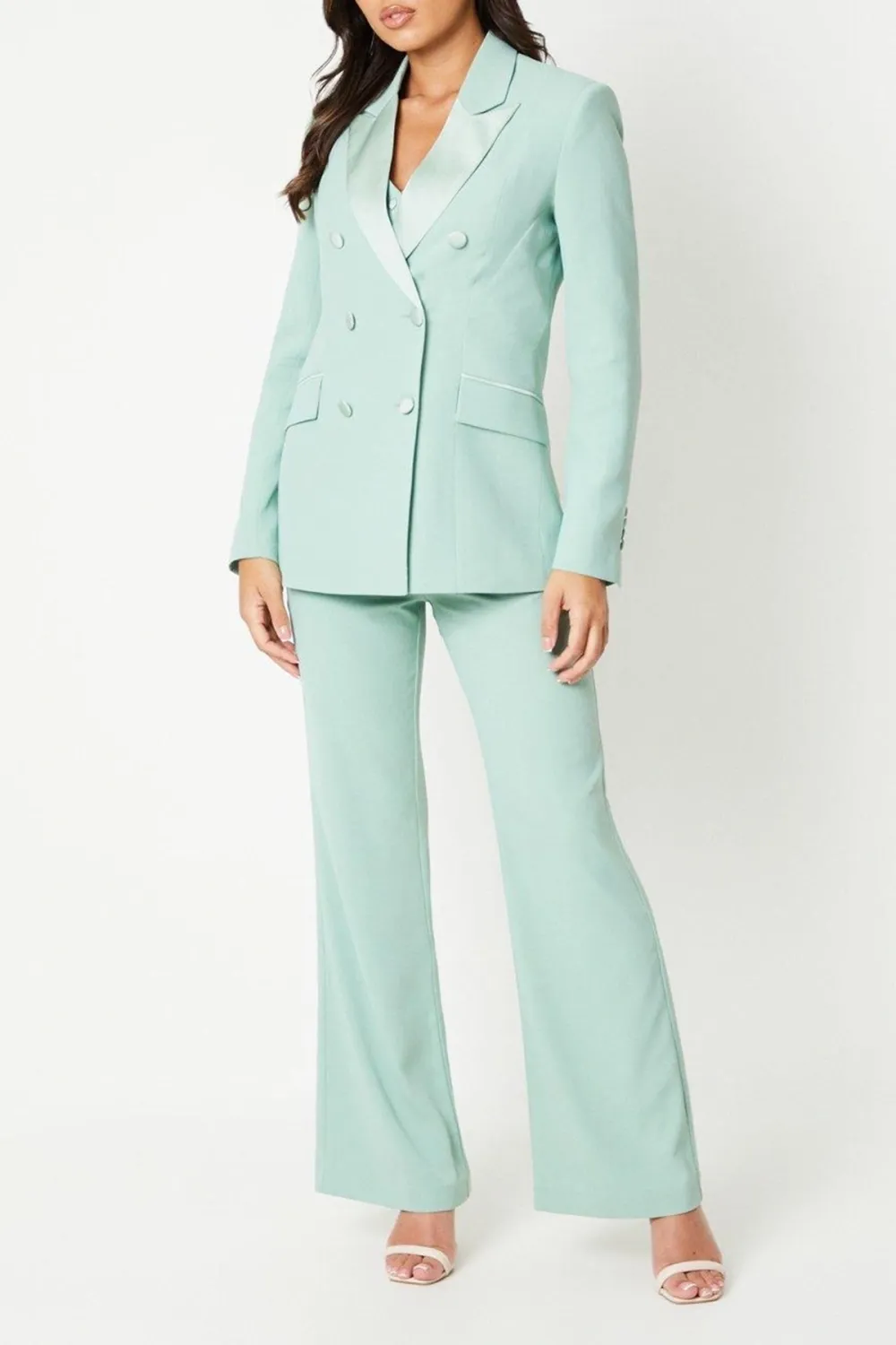 Satin Detail Tailored Blazer