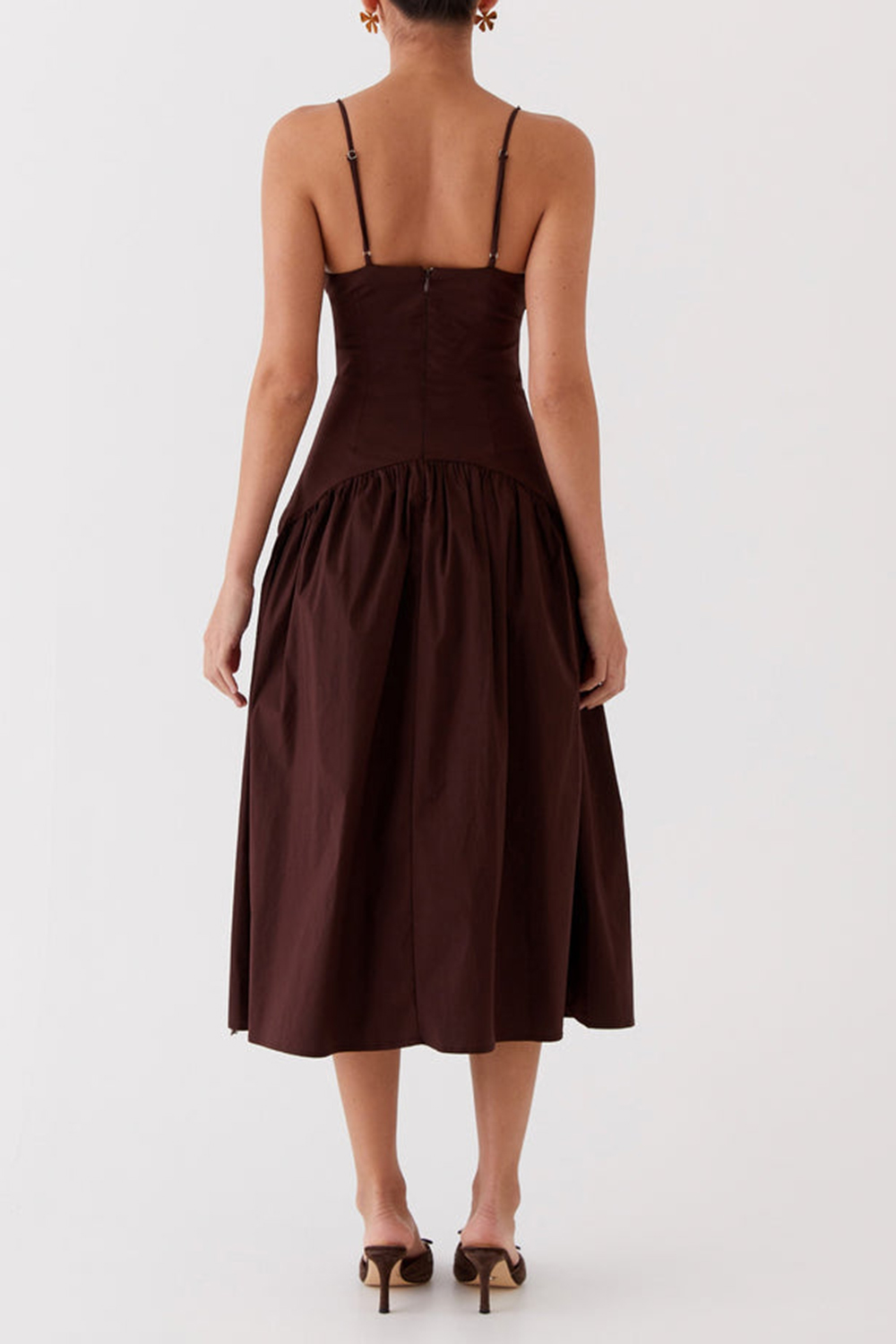 Yvette Corset Midi Dress - Desert Sage