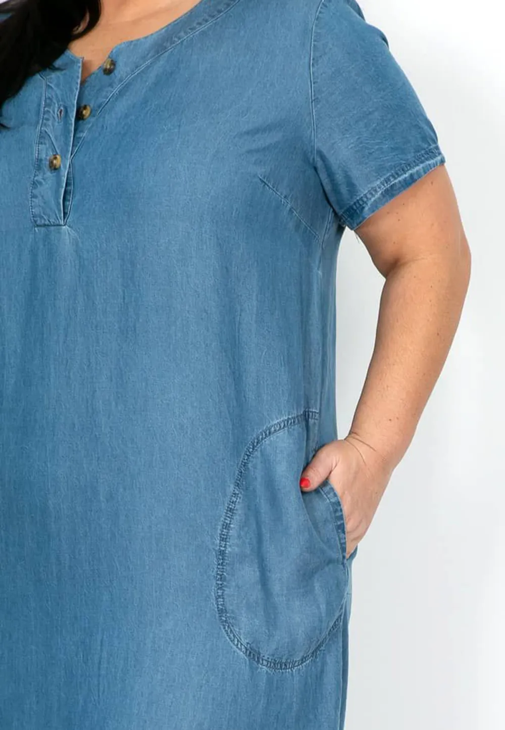 Denim Midi Dress