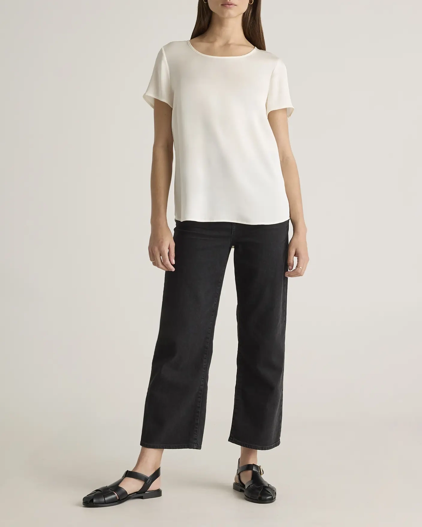 Washable Stretch Silk Tee