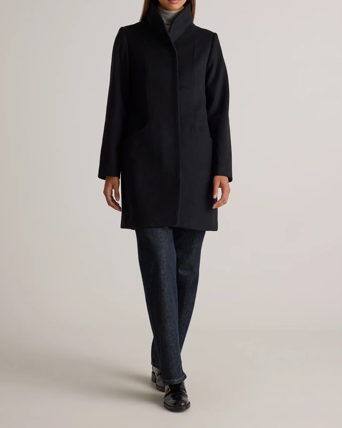 Italian Wool Cocoon Coat