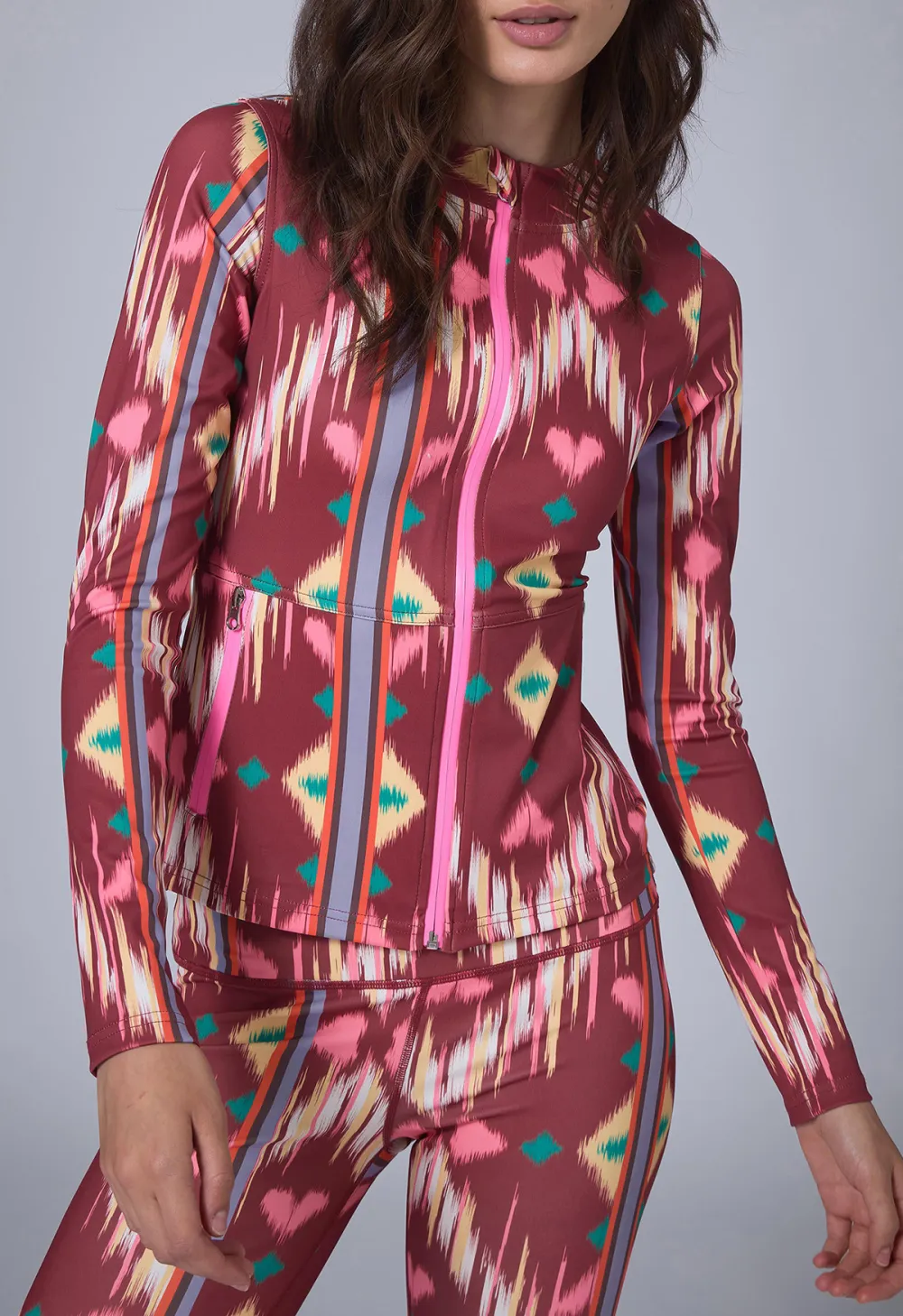 Graphic-Print Slim Fit Jacket