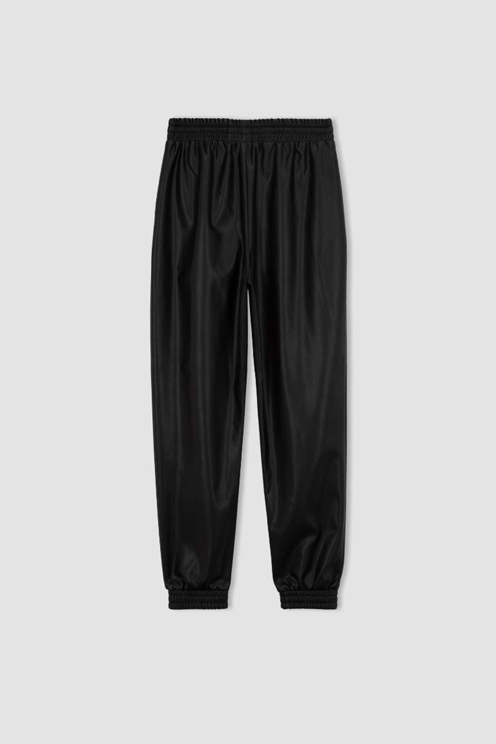 jogger Faux Leather Trousers