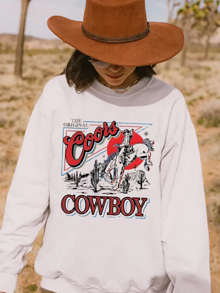 Coors Western Denim Sweatshirt