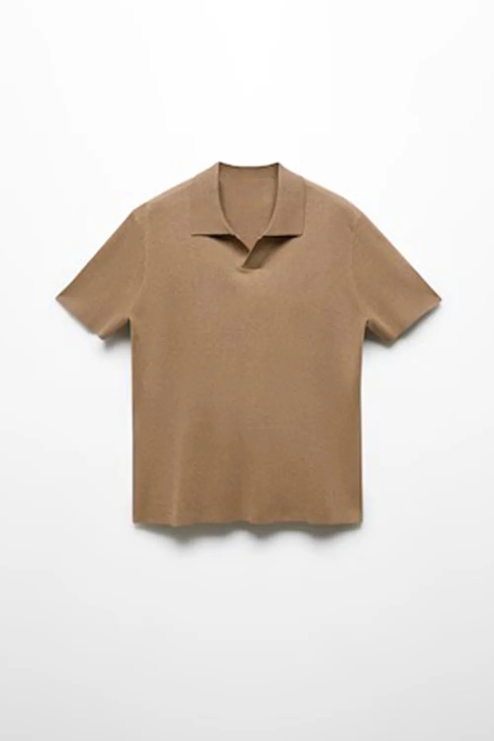 Fine-knit cotton polo shirt