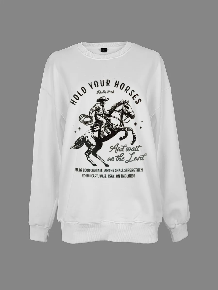 Wild West Cowboy Knight's Determination and Courage Sweatshirts