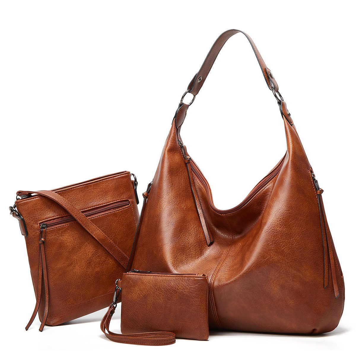 2022 New Women's Three-in-one Leather Bag
