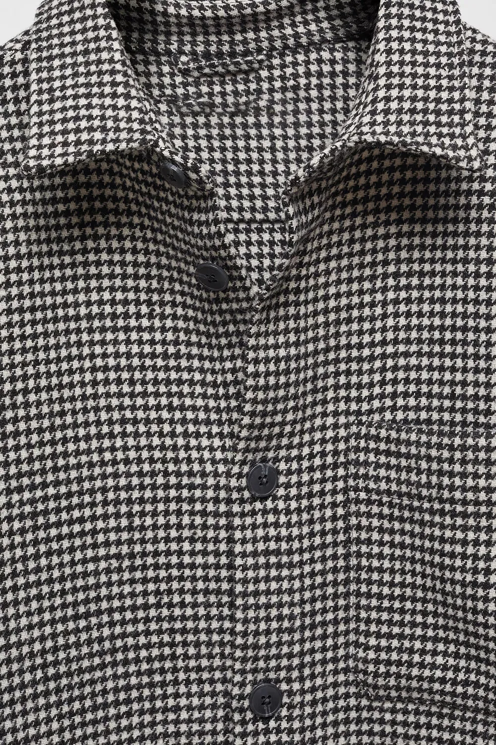 Houndstooth overshirt