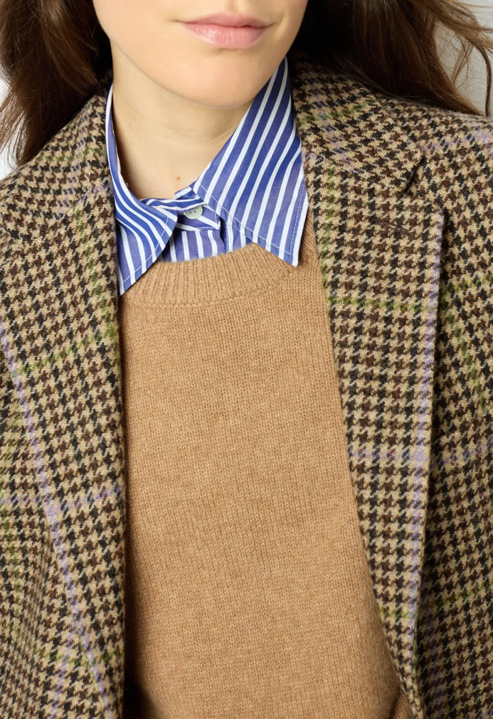 Brown Plaid Blazer