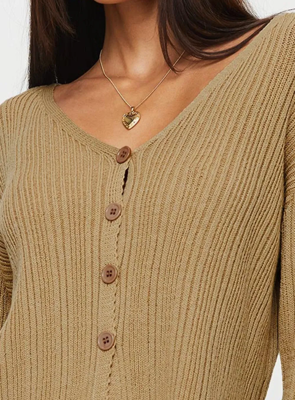 Lexie Knit Cardigan Beige Marle