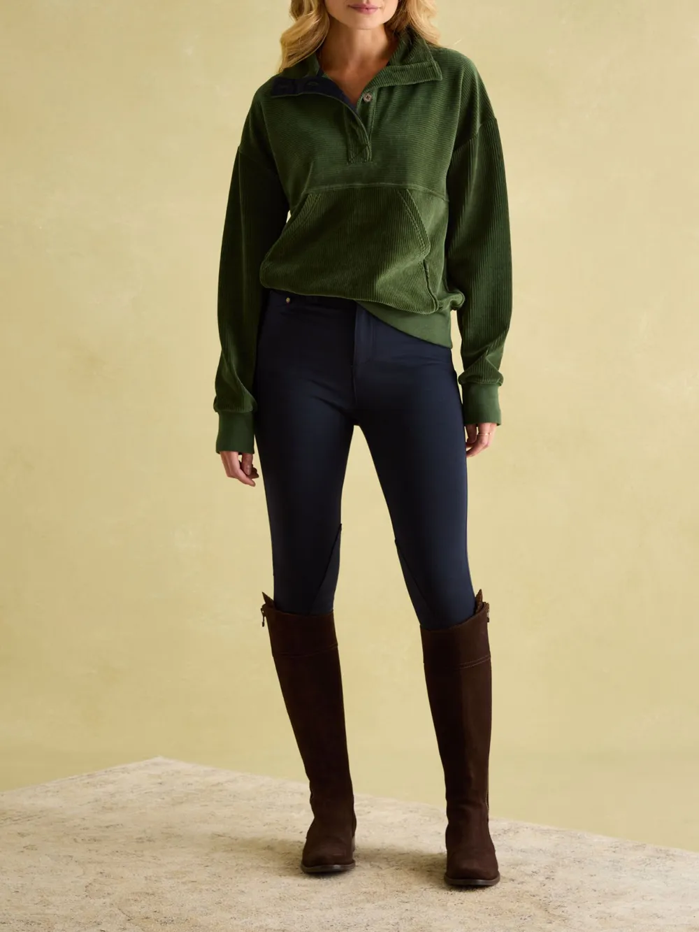 Renee Green Corduroy Sweatshirt