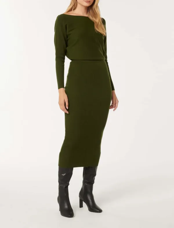 Ciara Off-Shoulder Midi Dress