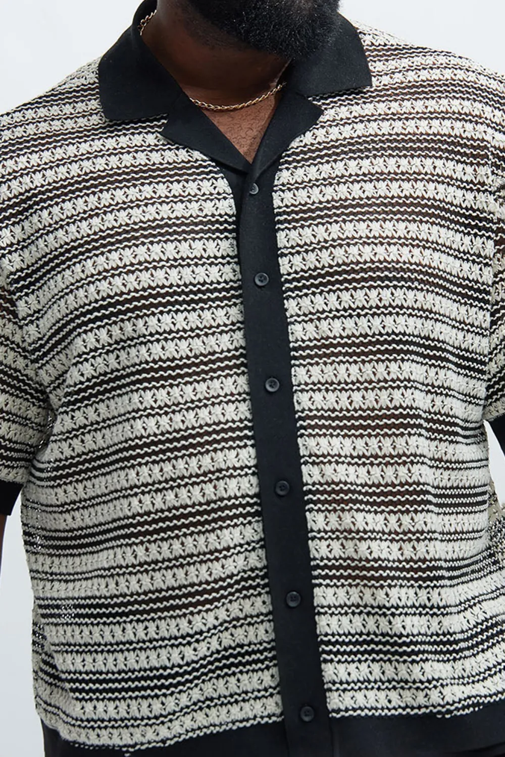 Mario Textured Shirt - Brown/combo