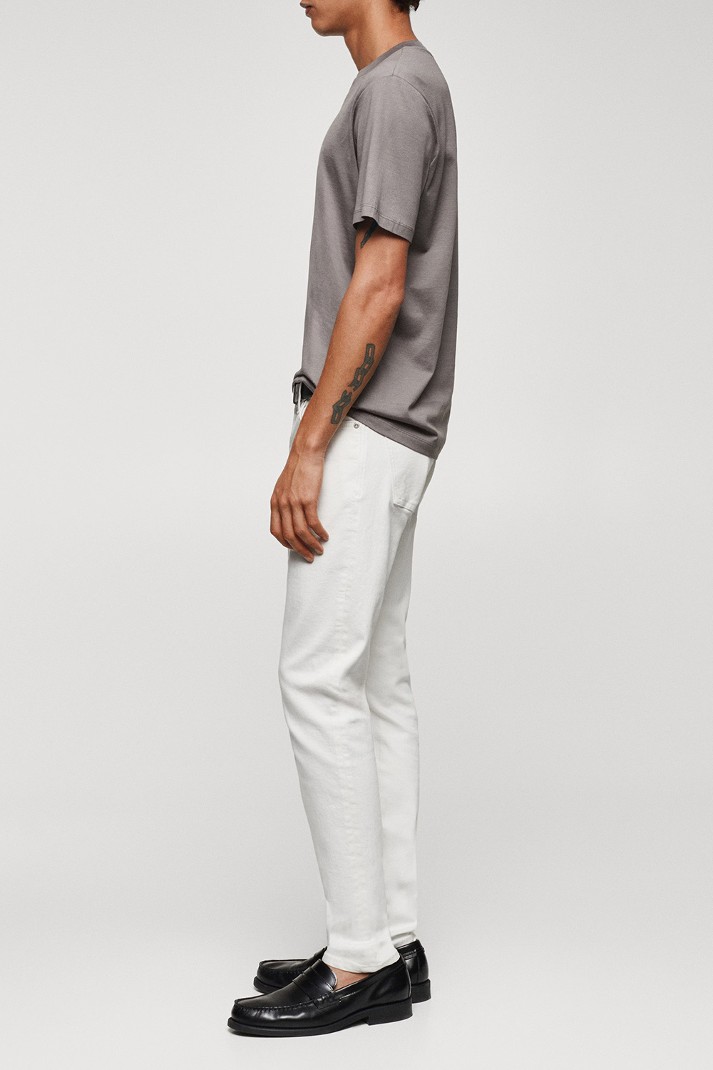 Dark Wash Tapered-Fit Jeans