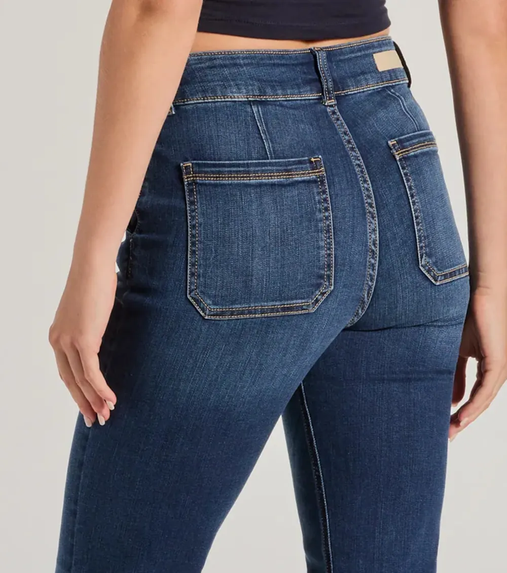 Effortless Staple High-Rise Bootcut Jeans