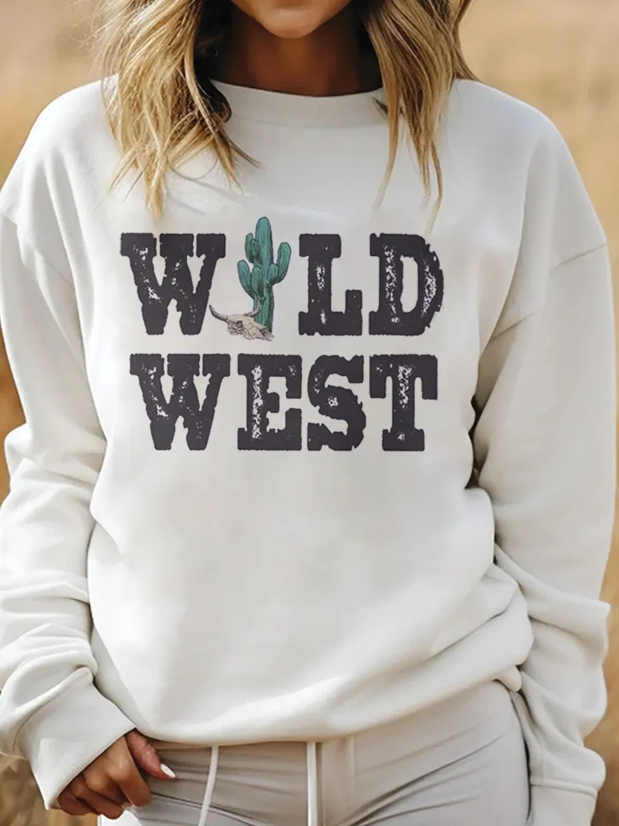 Wild West Bullhead Bone Cowboy Sweatshirt