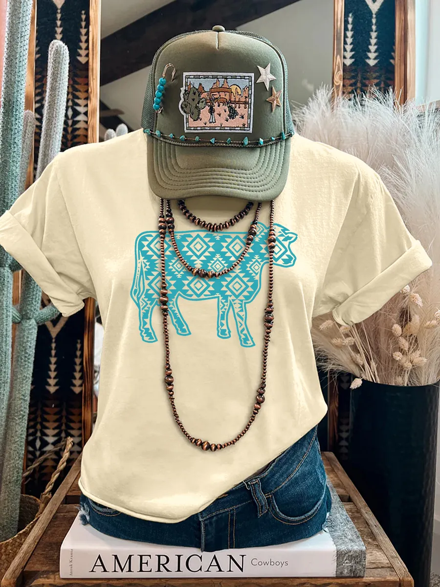 Western Aztec heifer T-shirt