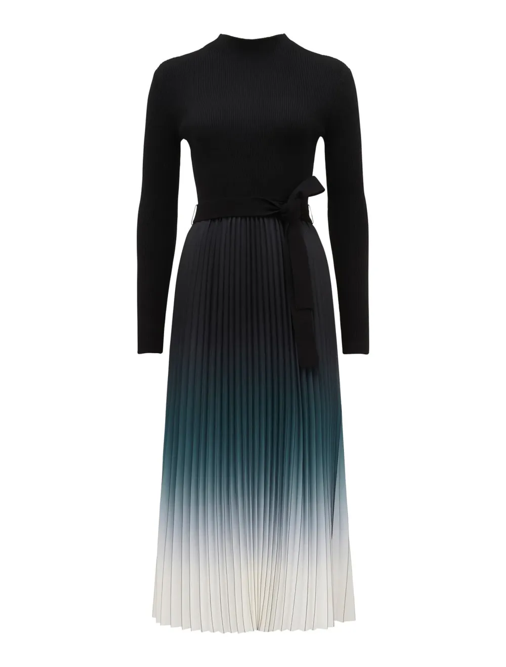 Harmony Ombre Pleat Midi Dress