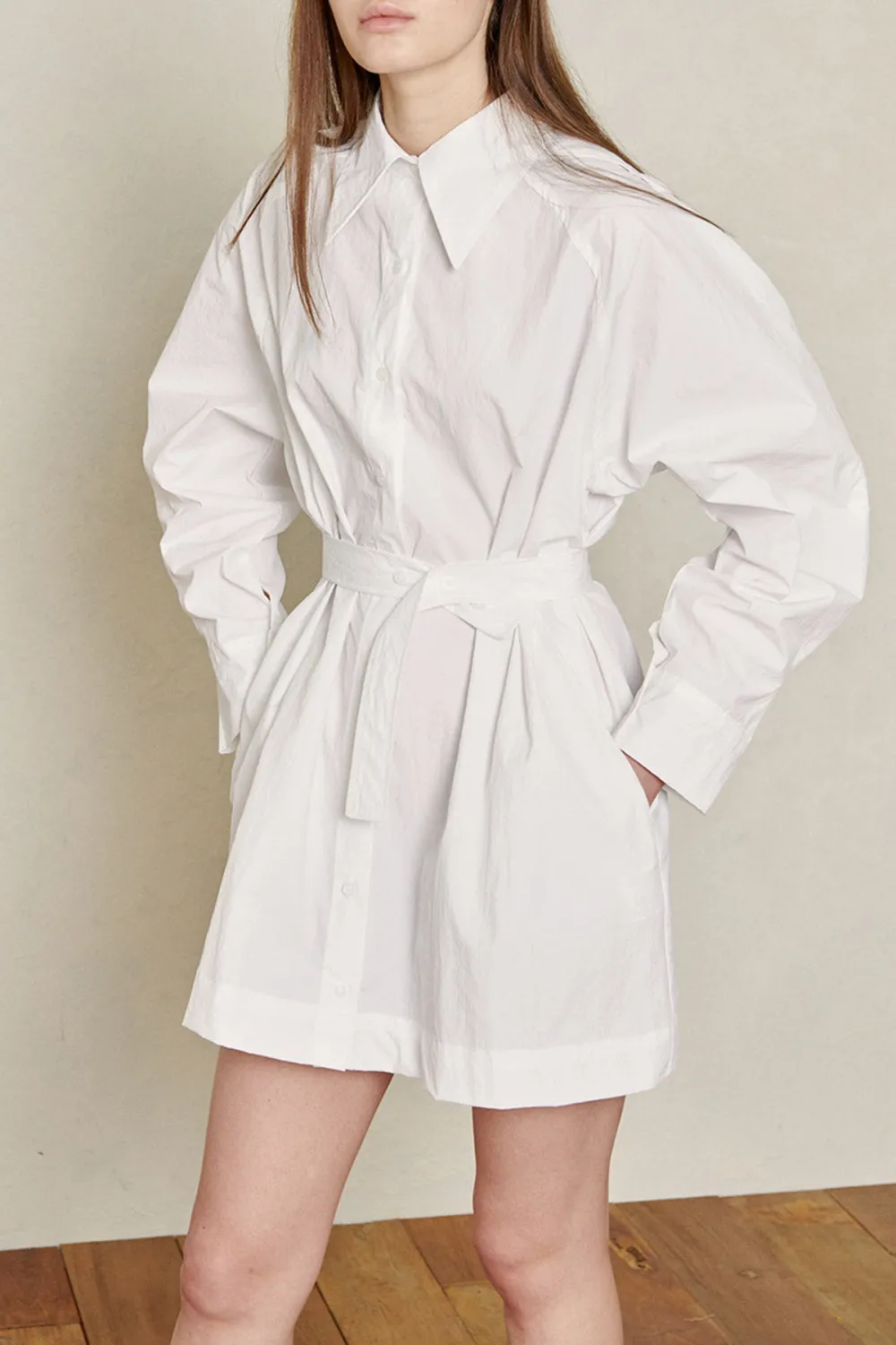 Recycled Nylon Shirt Dress