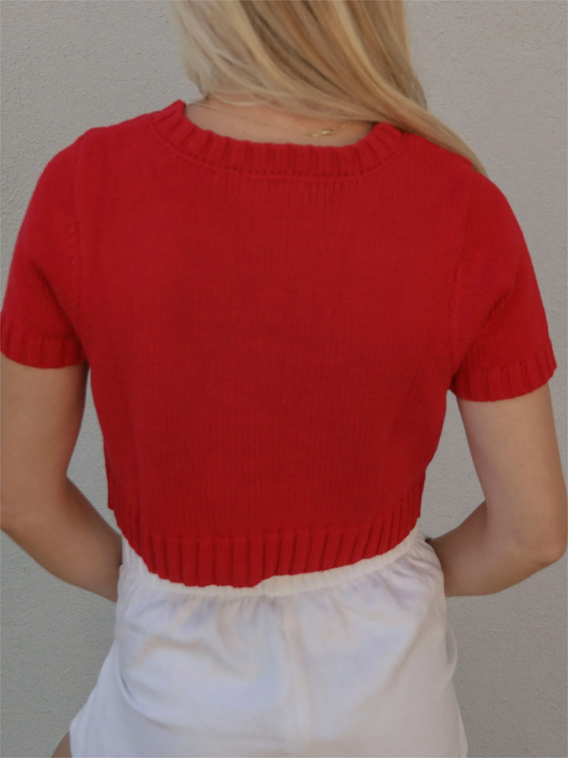 Game Day Cropped Sweater Top