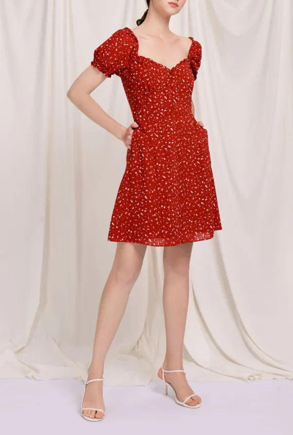 Maisy Dress - Red Print