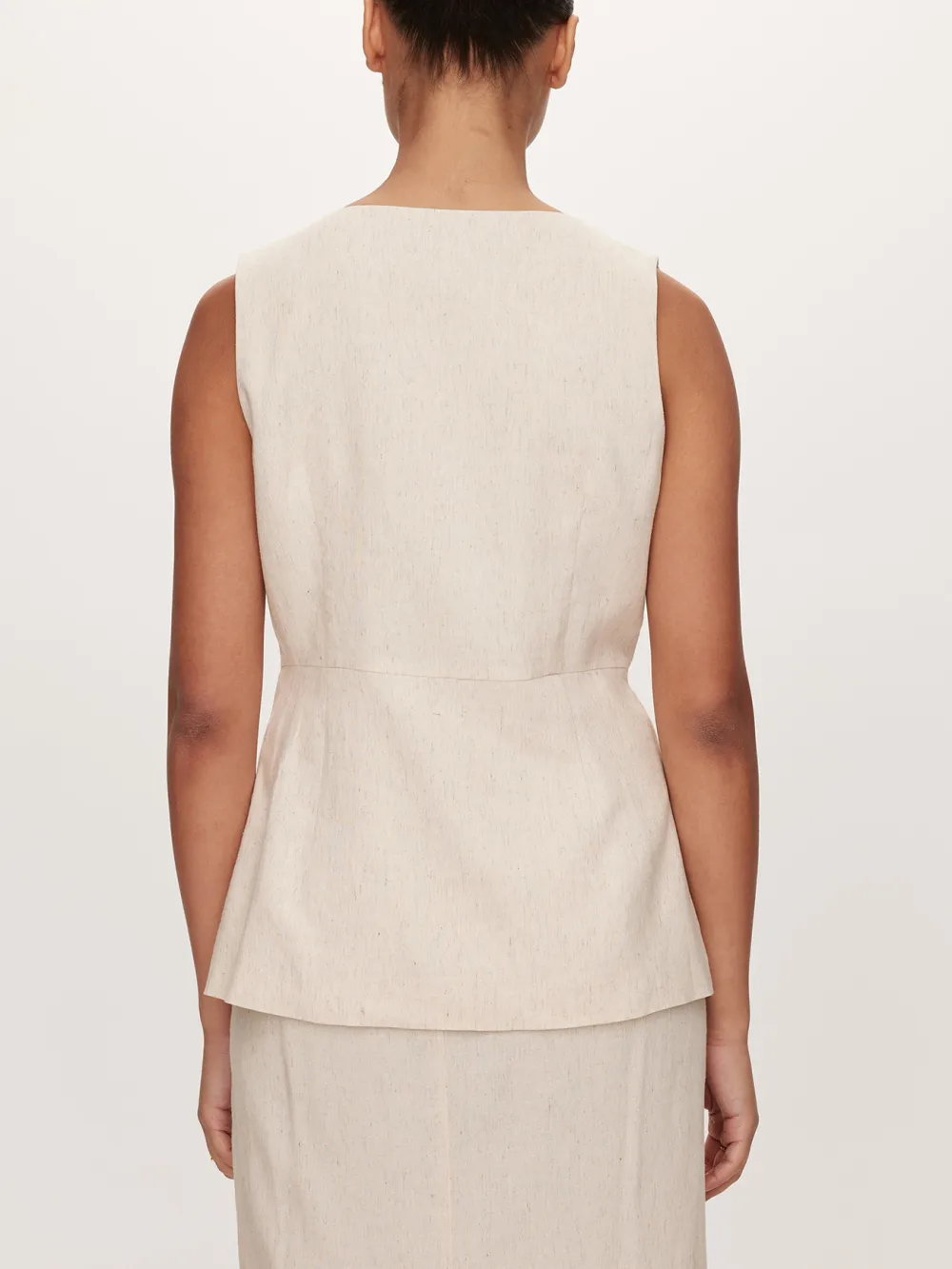 Frankie Linen Blend Long Vest